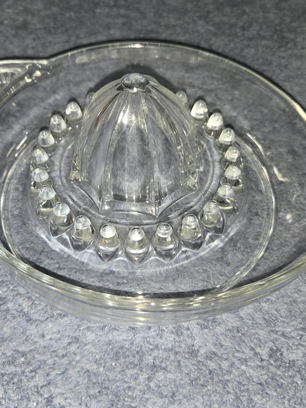 Borgonovo Italian Glass Juicer Reamer ITALY